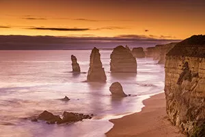 Images Dated 13th March 2016: The Twelve Apostles at Sunset, Great Ocean Road, Australia