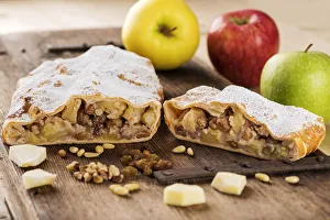 Alto Adige Prints: apple strudel, Dolomites, Trentino, Alto Adige, tipical product, food