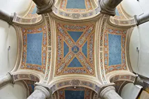 Vaulted Prints: Apse decorated by Cristoforo di Bindoccio and Meo di Pero, San Francesco Chapel, Pienza