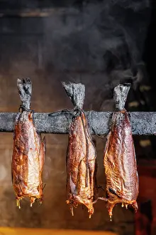 Aberdeenshire Prints: Arbroath smokies, Arbroath Fisheries, Arbroath, Scotland, UK