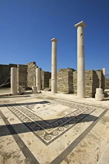 Images Dated 3rd July 2015: Archeological site, Delos Island, Cyclades, Greece