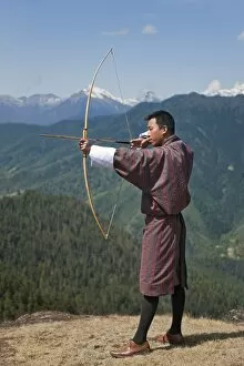 Sport Gallery: Archery, datse, is a favourite national sport of the Bhutanese