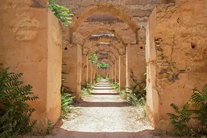 Marocco Prints: Arches inside the Meknes Royal Stables, Morocco