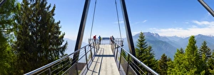 Platform Prints: Architectonic viewing platform, Cardada Cimetta, Locarno, Lake Maggiore, Tessin, Ticino