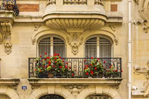 7th Arrondissement Prints: Architectural detail, 7th arrondissement, Paris, France