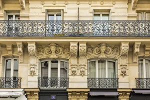 Marais District Prints: Architectural detail, Marais district, Paris, France