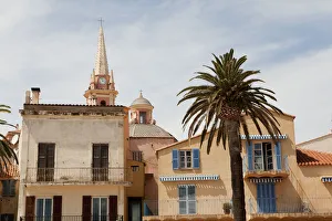 Architectural details in Calvi on the island of Corsica in France