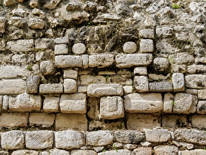 Etzna Prints: Architecture detail, Edzna Archaeological Site, Campeche State, Mexico
