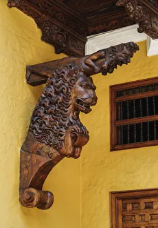 Lima Prints: Architecture Detail, Old Town, Lima, Peru