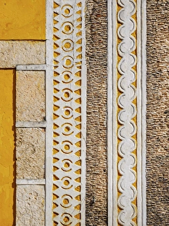 Izamal Prints: Architecture of Izamal, detailed view, Yucatan State, Mexico