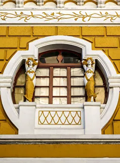 Ladies Prints: Architecture of the Old Town, Quito, Pichincha Province, Ecuador