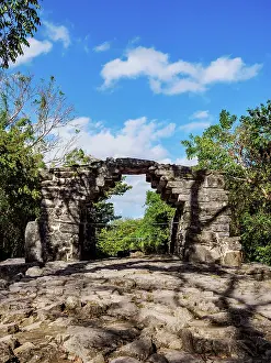 Yucatec Prints: Archway over Sacbe, San Gervasio Archaeological Site