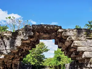 Yucatec Prints: Archway over Sacbe, San Gervasio Archaeological Site