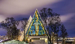 City Break Prints: Arctic Cathedral at Twilight, Tromso, Norway