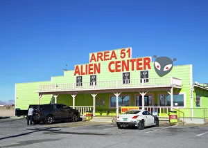 Lowest Point United States Prints: Area 51 Alien Center Amargosa Valley Nevada