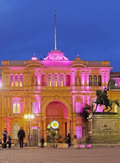 Images Dated 25th September 2015: Argentina, Buenos Aires Province, City of Buenos Aires, Monserrat, Twilight view