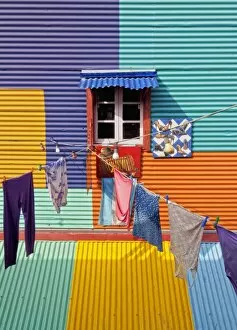 Neighborhood Collection: Argentina, Buenos Aires Province, City of Buenos Aires, La Boca, View of Colourful