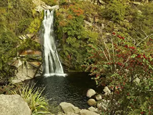 Images Dated 22nd September 2016: Argentina, Cordoba Province, Calamuchita Valley, Waterfall in La Cumbrecita