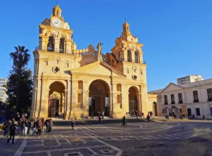 Argentina, Cordoba, View of the Cathedral of Cordoba