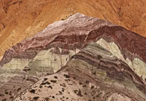 Argentina, Jujuy Province, Purmamarca, Elevated view of the Hill of Seven Colours Argentina, Jujuy Province, Purmamarca, Elevated view of the Hill of Seven Colours