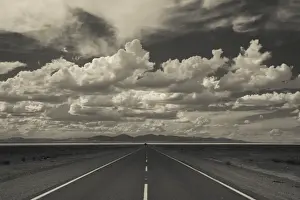 Argentina, Jujuy Province, Salinas Grande salt pan, RN 52 highway