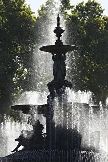 Argentina, Mendoza Province, Mendoza, Parque San Martin fountain