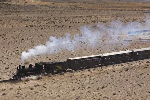 La Trochita Prints: Argentina, Patagonia, Chubut Province, Esquel, La Trochita narrow guage steam train