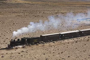 Images Dated 17th September 2009: Argentina, Patagonia, Chubut Province, Esquel, La Trochita narrow guage steam train