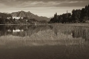 Lake Side Prints: Argentina, Rio Negro Province, Lake District, Llao Llao, Hotel Llao Llao