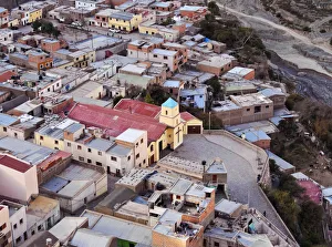 Argentina, Salta Province, Elevated view of Iruya