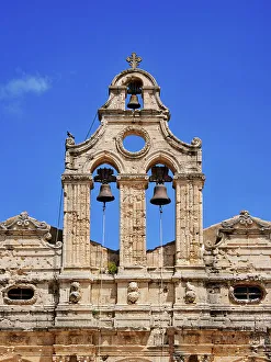 Arkadi Monastery, detailed view, Rethymno Region, Crete, Greece