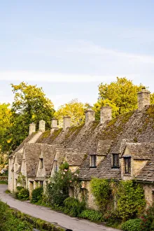 Arlington Row, Bibury, Cotswolds, Gloucestershire, England, UK