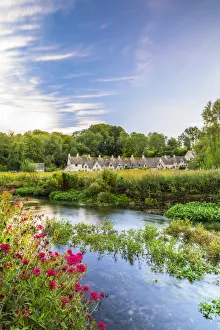 Arlington Row, Bibury, Cotswolds, Gloucestershire, England, UK