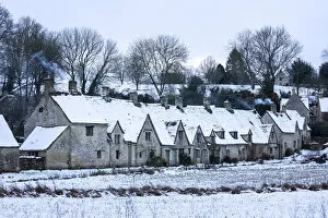 Images Dated 15th March 2021: Arlington Row, Bibury, Cotswolds, Gloucestershire, England, UK