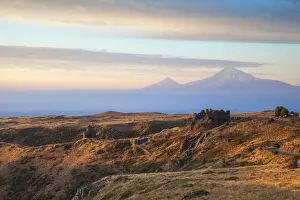 Armenia, Aragatsotn, Yerevan, Amberd fortress located on the slopes of Mount Aragats