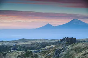 Amberd Prints: Armenia, Aragatsotn, Yerevan, Amberd fortress located on the slopes of Mount Aragats