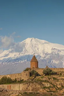 Armenia, Khor Virap, Khor Virap Monastery, 6th century, with Mt. Ararat