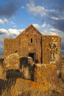 Armenia, Lake Seven, Khachkars at Noratus cemetery