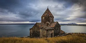 Armenia Prints: Armenia, Lake Seven, Sevanavank monastery