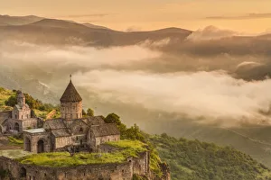 Armenia, Tatev, Tatev Monastery, 9th century, high angle view