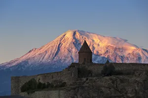 Plain Prints: Armenia, Yerevan, Ararat plain, Khor Virap Armenian Apostolic Church monastery