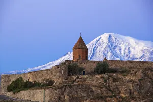 Plain Prints: Armenia, Yerevan, Ararat plain, Khor Virap Armenian Apostolic Church monastery