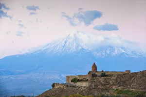 Plain Prints: Armenia, Yerevan, Ararat plain, Khor Virap Armenian Apostolic Church monastery