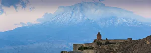 Plain Prints: Armenia, Yerevan, Ararat plain, Khor Virap Armenian Apostolic Church monastery