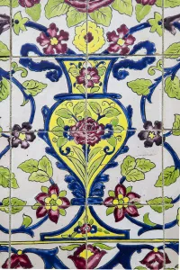 Blue Mosque Prints: Armenia, Yerevan, Tiles on Blue Mosque