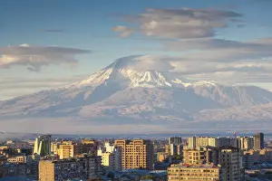 Stairwell Prints: Armenia, Yerevan, View of Yerevan and Mount Ararat from Cascade