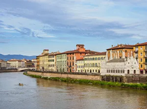 Arno Prints: Arno River, Pisa, Tuscany, Italy