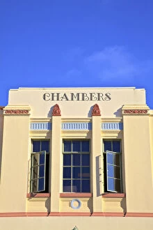 Exterior Detail Collection: Art Deco Building, Napier, Hawkes Bay, New Zealand, South West Pacific Ocean
