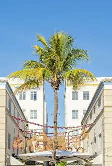 Art Deco Prints: Art Deco facade on Ocean Drive, South Beach, Miami, Florida, USA