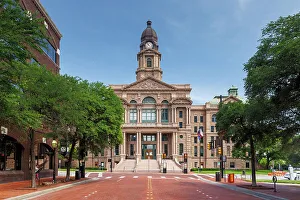 Art Deco Tarrant County Courthouse, Fort Worth, Texas, USA